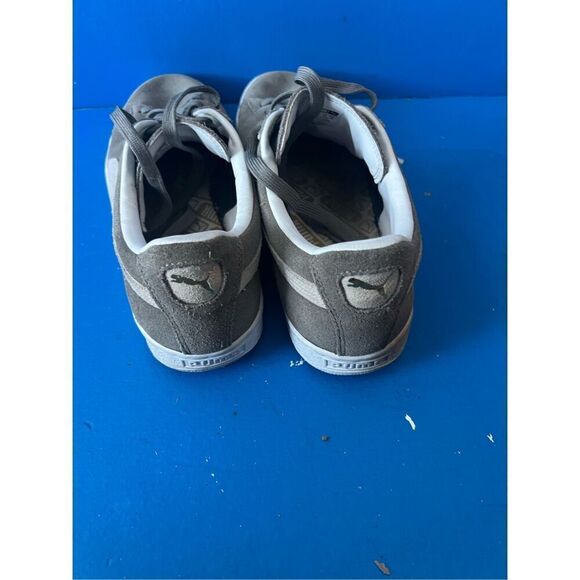 PUMA Unisex Suede Classic XXI Sneakers Steel Gray/White Men's Size 12 - Picture 4 of 8